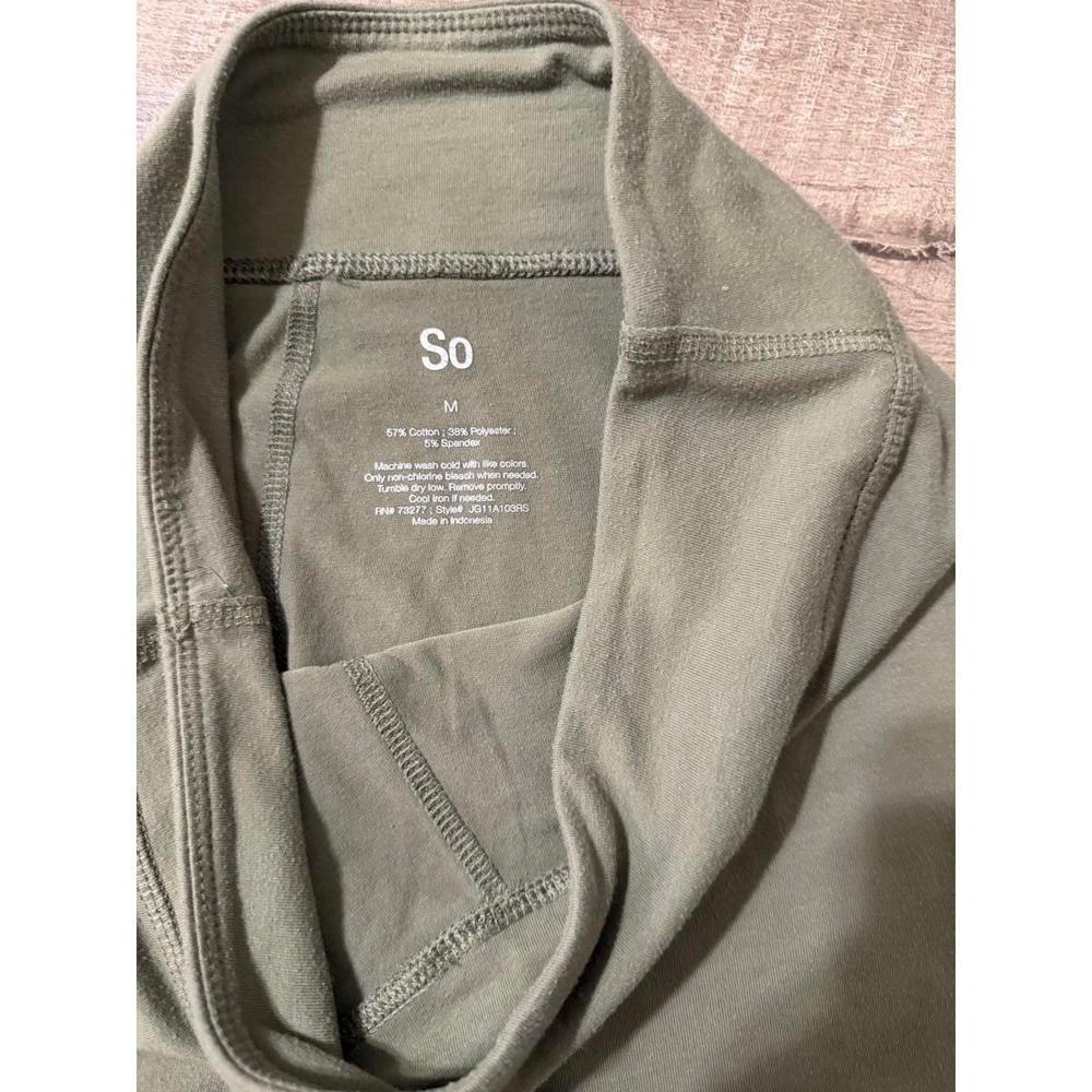 Sonoma Women's Leggings Bundle Black Olive Green Cotton Blend Size Medium - Picture 5 of 11